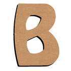 Forme en médium - Lettre majuscule "B" (8x5cm)